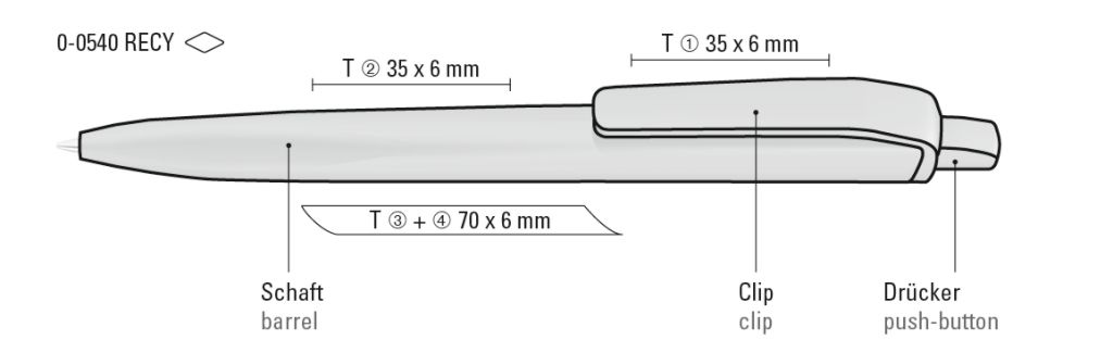 UMA Kugelschreiber ALIGN RECY 0-0540 schwarz