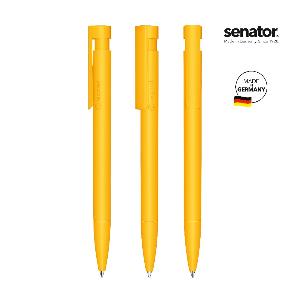 SENATOR Kugelschreiber LIBERTY MATT RECYCLED 3307 - Gelb 7408