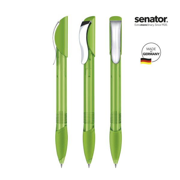 SENATOR Kugelschreiber HATTRIX Clear SG MC 2419 Pantone 376 Grün