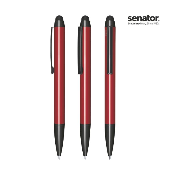 SENATOR Metallkugelschreiber + Stylus ATTRACT STYLUS 3330 Rot