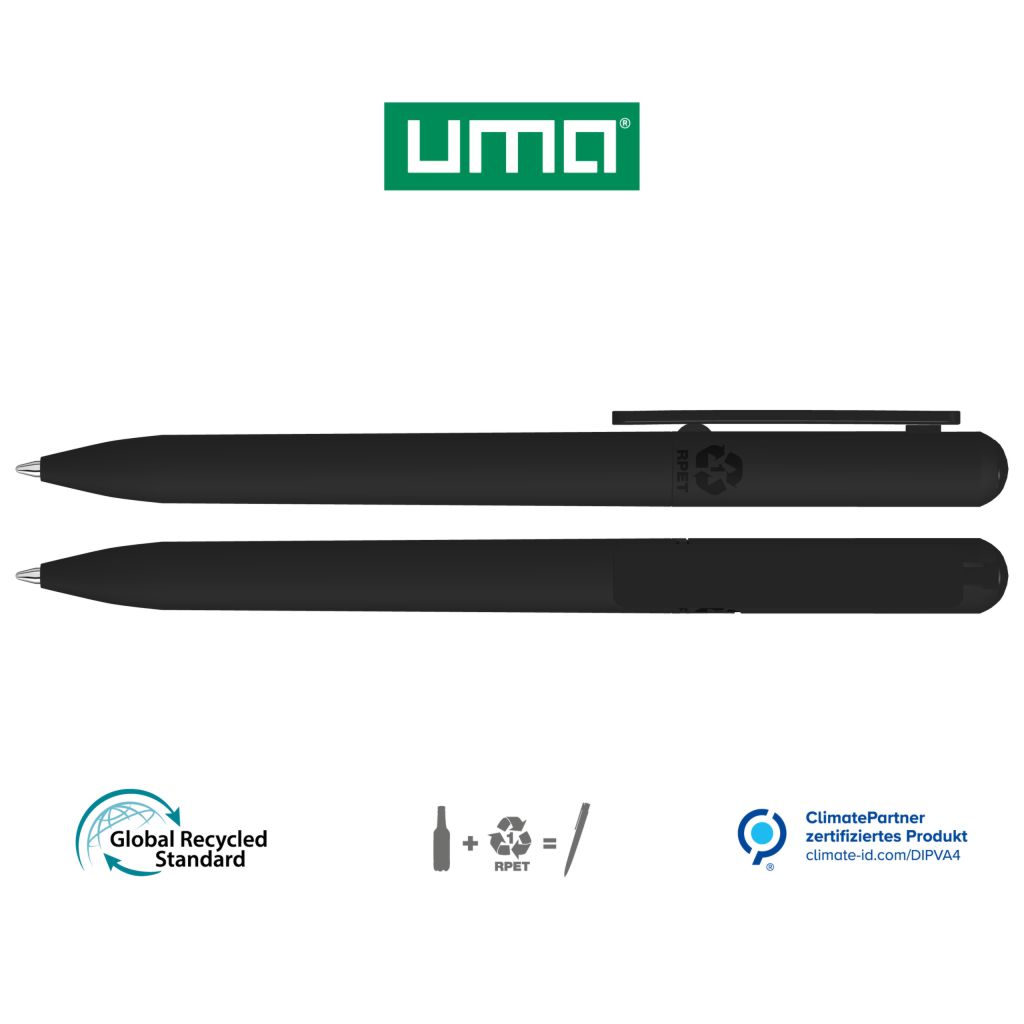 UMA Kugelschreiber RECYCLED PET PEN CHANGE GUM 0-2248 schwarz