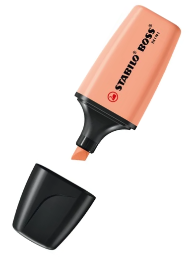 STABILO BOSS ORIGINAL MINI Pastel Textmarker Pfirsichfarbe