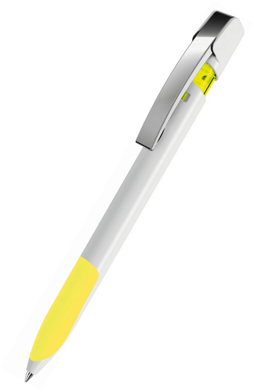 UMA Kugelschreiber SKY grip M 0-0126 Weiß-Gelb