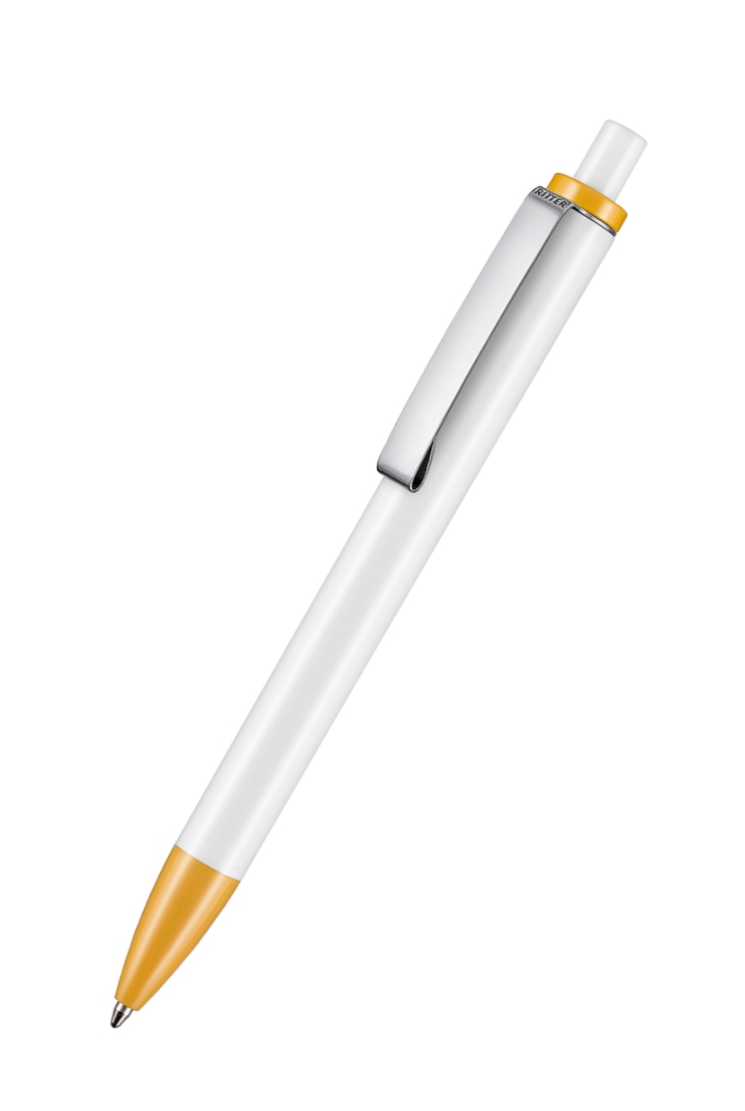 Ritter Pen Kugelschreiber Exos P 07610 Weiß 0101 Apricot 0201