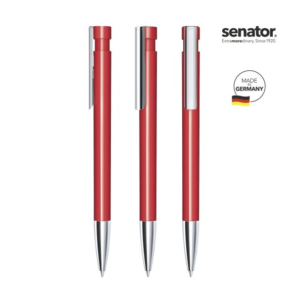 2917_Liberty_polished_MTT_MC_186_5_P_SENATOR_Kugelschreiber SENATOR Kugelschreiber LIBERTY Polished MTT MC 2917 Pantone 186 Rot