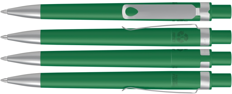 UMA Kugelschreiber RECYCLED PET PEN CORE F SI 0-2350 dunkelgrün