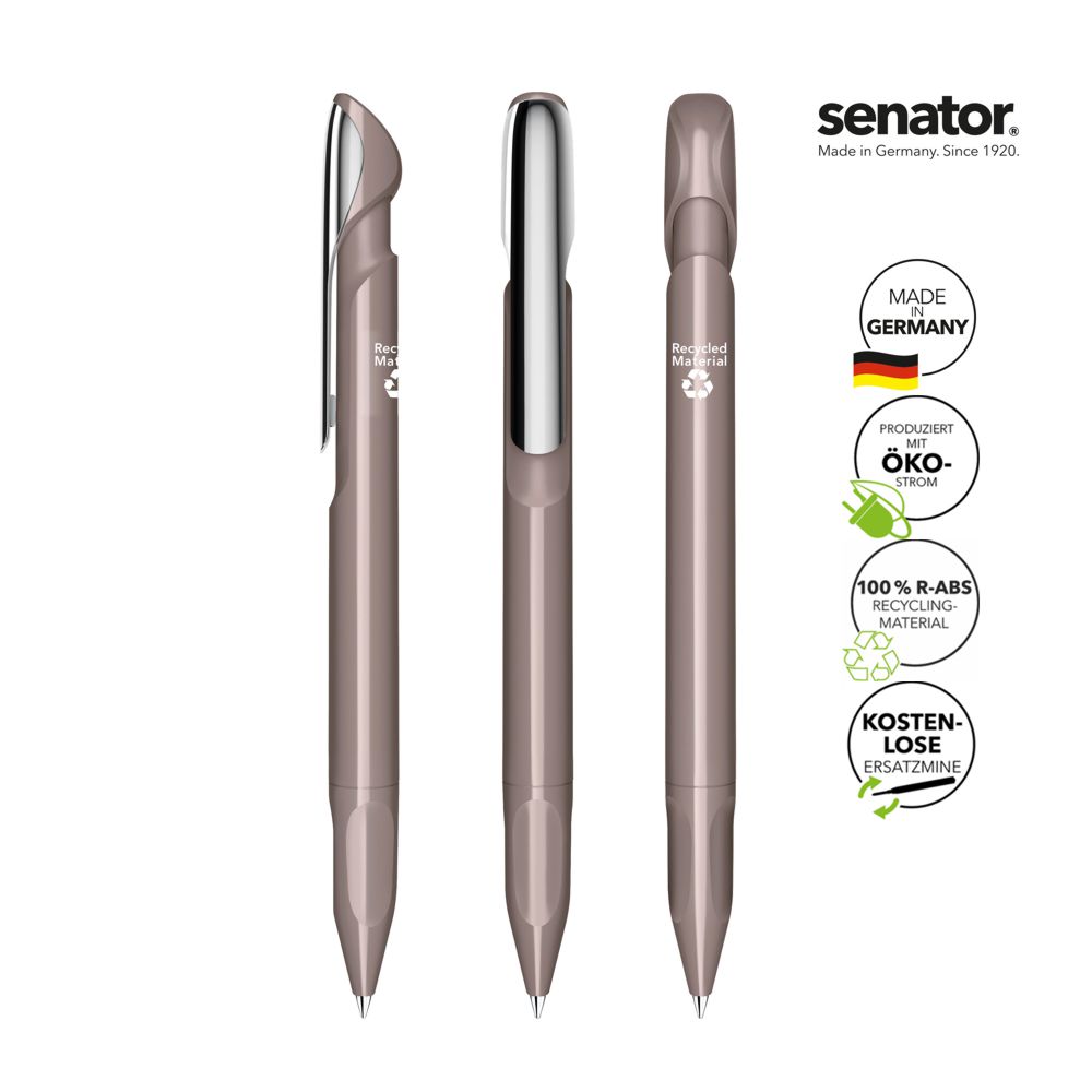SENATOR Kugelschreiber EVOXX POLISHED RECYCLED MC 3277 - Warm-Gray