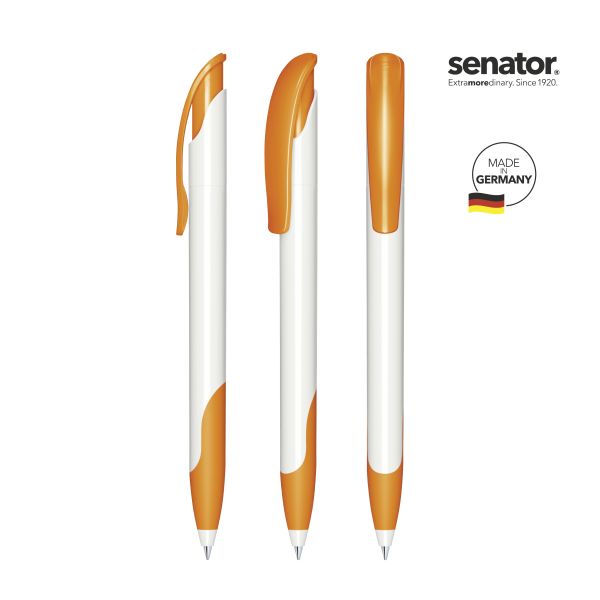 2958_Challenger_polished_basic_SG_151_5_P_SENATOR_Kugelschreiber SENATOR Kugelschreiber CHALLENGER Polished Polished Basic SG 2958 Pantone 151 Orange