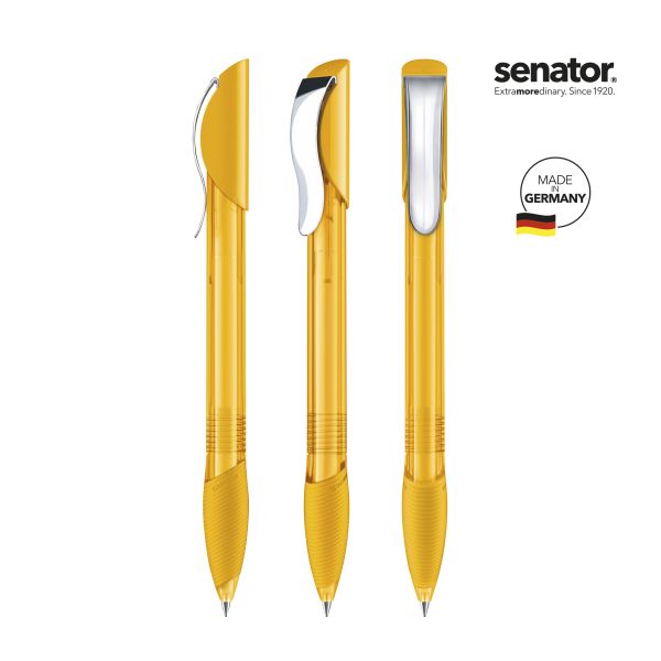 SENATOR Kugelschreiber HATTRIX Clear SG MC 2419 Pantone 7408 Gelb