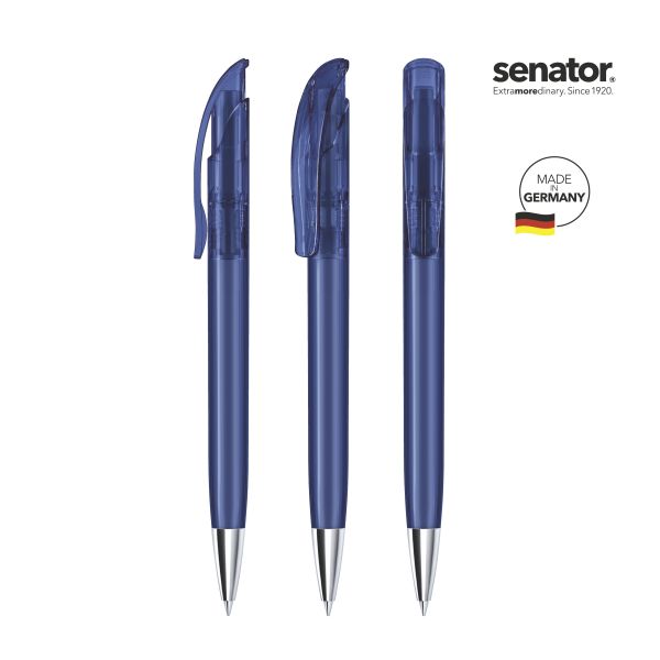 SENATOR Kugelschreiber CHALLENGER Clear MT 2925 Pantone 2757 Blau