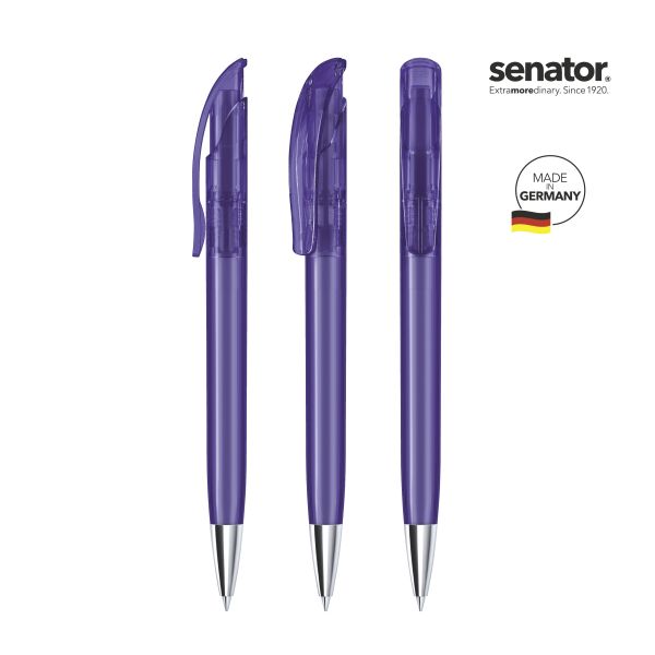 SENATOR Kugelschreiber CHALLENGER Clear MT 2925 Pantone 267 Violett