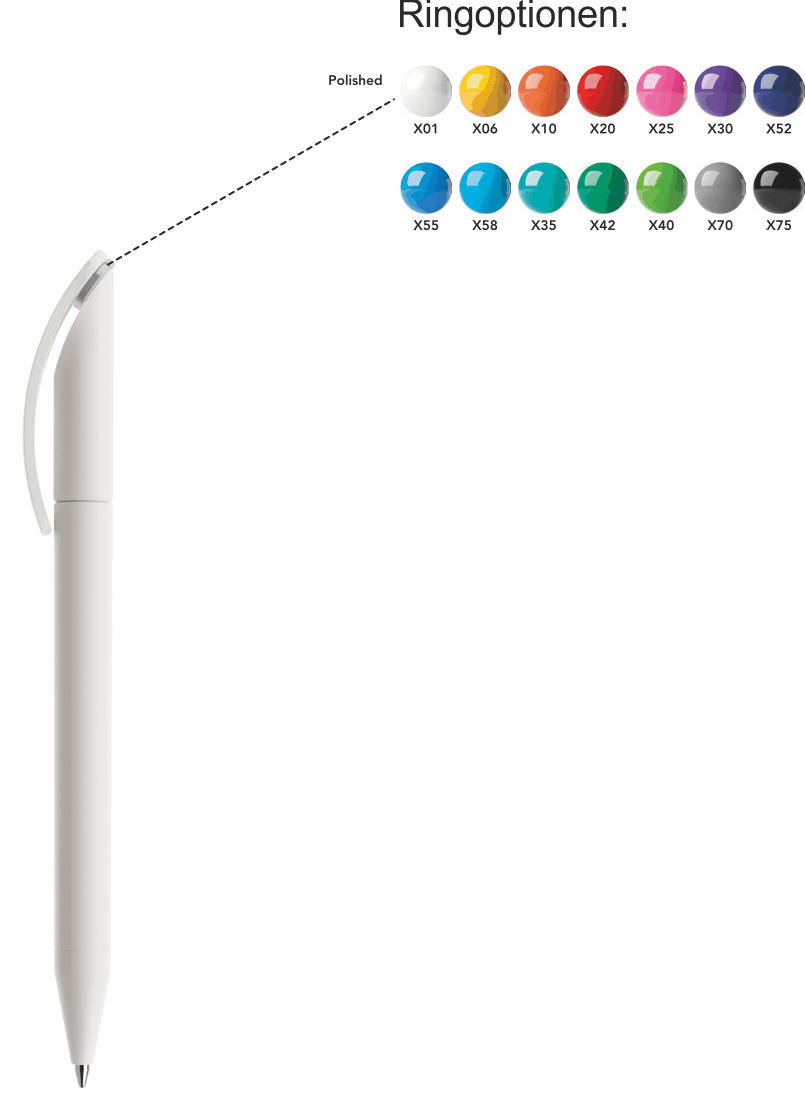 prodir DS3 Kugelschreiber TFF frosted F01 klar