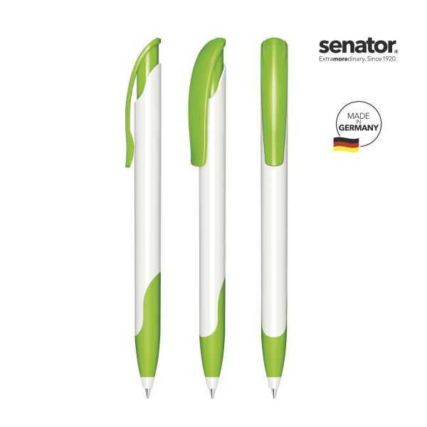 2958_Challenger_polished_basic_SG_376_5_P_SENATOR_Kugelschreiber SENATOR Kugelschreiber CHALLENGER Polished Basic SG 2958 Pantone 376 Grün