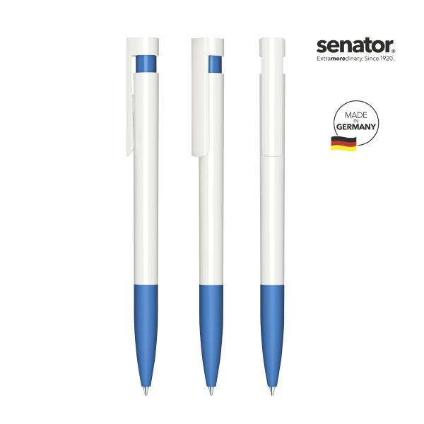 3210_Liberty_polished_basic_SG_2935_5_P_SENATOR_Kugelschreiber SENATOR Kugelschreiber LIBERTY Polished Basic SG 3210 Weiß - Pantone 2935 Blau