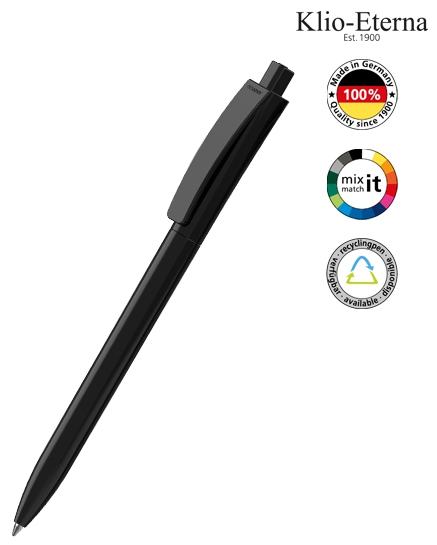 42200-qube-high-gloss-a-1_Klio-Eterna_Kugelschreiber_Werbeartikel Klio-Eterna Kugelschreiber Qube high gloss 42200 schwarz