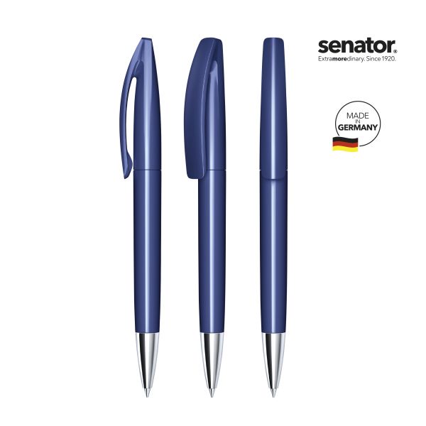 SENATOR Kugelschreiber BRIDGE Polished MT 3252 Pantone 2757 Blau