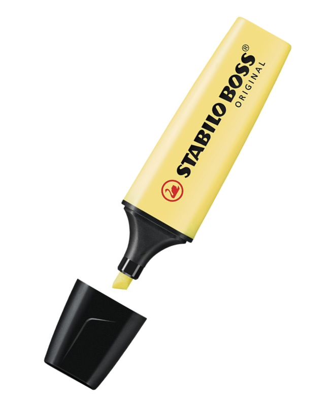 STABILO BOSS ORIGINAL Textmarker Pastel pudriges Gelb