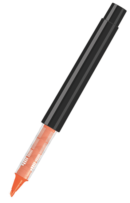UMA Flüssig-Textmarker RECYCLED PET PEN PRO LIQEO schwarz 0-2255 Neonorange