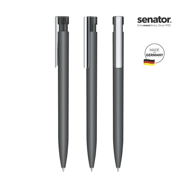 SENATOR Kugelschreiber LIBERTY Softtouch MC 2942 Pantone 445 Grau