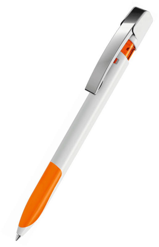 UMA Kugelschreiber SKY grip M 0-0126 Weiß-Orange