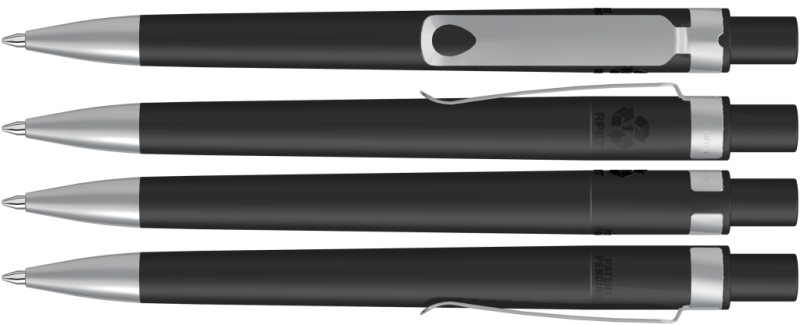 UMA Kugelschreiber RECYCLED PET PEN CORE F SI 0-2350 schwarz