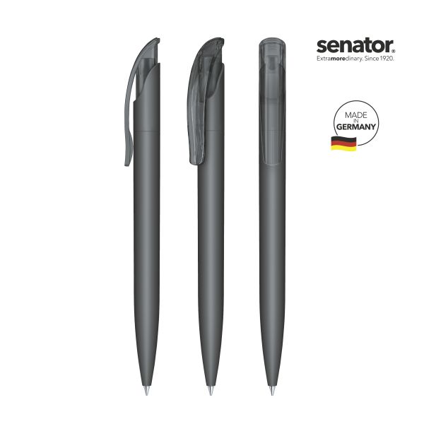 SENATOR Kugelschreiber CHALLENGER Softtouch 2737 Pantone 445 Grau
