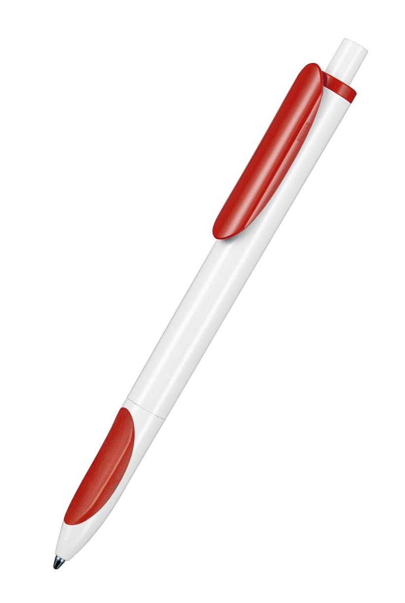 Ritter Pen Kugelschreiber Ellips 07200 Weiß-rot 0101-0601