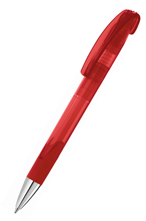 UMA Kugelschreiber LOOK grip transparent SI 0-0122 Rot