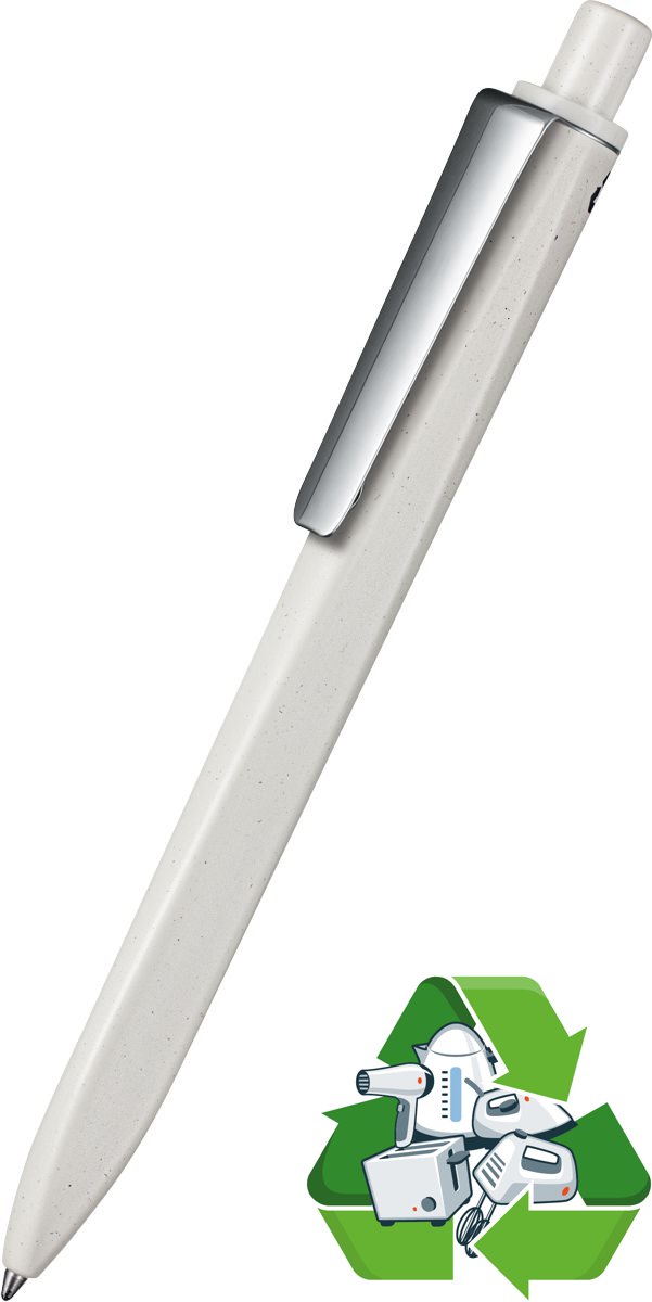 Ritter-Pen Kugelschreiber RIDGE RECYCLED M 99801 grau-grau recycled