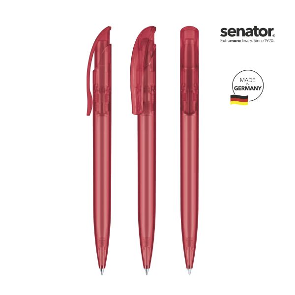 SENATOR Kugelschreiber CHALLENGER Frosted 2418 Pantone  201 Rot