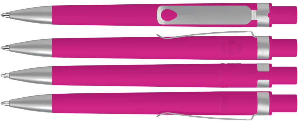UMA Kugelschreiber RECYCLED PET PEN CORE SI GUM 0-2350 magenta