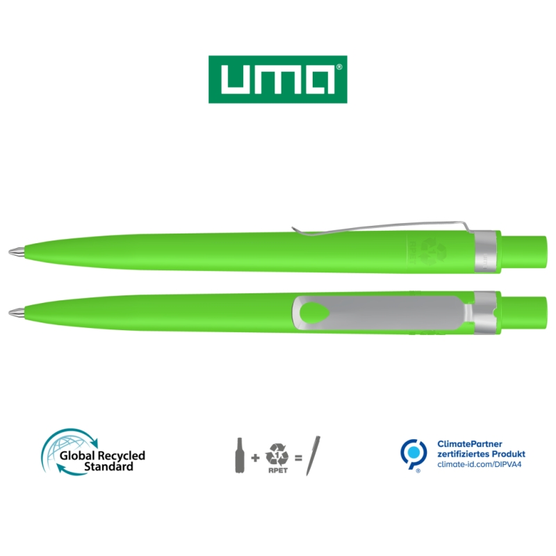 UMA Kugelschreiber RECYCLED PET PEN CORE F 0-2350 mittelgrün