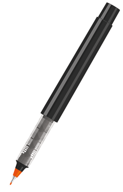 UMA Fineliner RECYCLED PET PEN PRO FL schwarz 0-2254 Orange