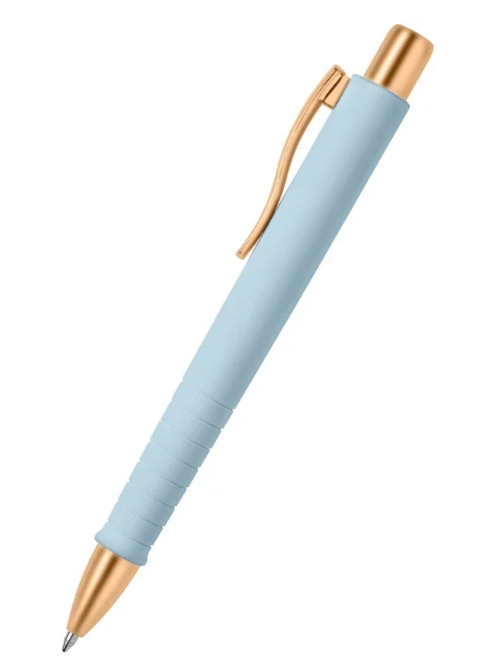 FABER-CASTELL Kugelschreiber Poly Ball Urban Sky Blue inkl. Lasergravur auf dem Clip
