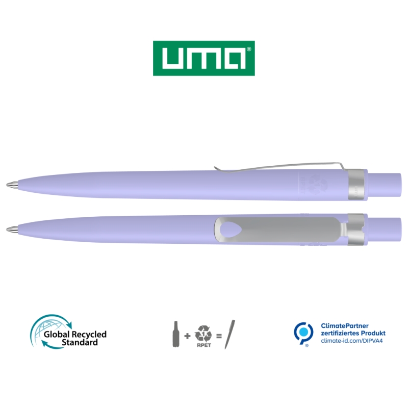 UMA Kugelschreiber RECYCLED PET PEN CORE F 0-2350 hellviolett