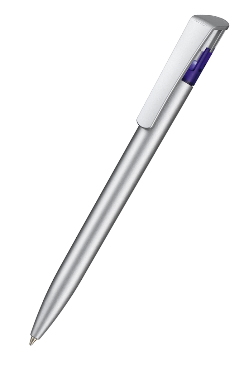 Ritter Pen Kugelschreiber All-Star Silver 50070 Ozean-Blau 4333