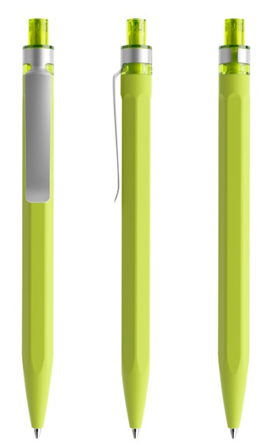 QS50 prodir Kugelschreiber PRS Metall-Clip R66 yellow-green