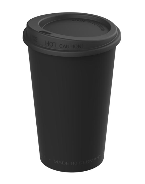 Kaffeebecher ToGo schwarz 300 ml 