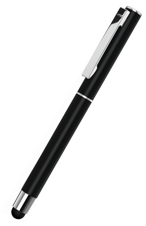 UMA Metall-Rollerball Touchpen STRAIGHT SI R TOUCH 0-9452 SI R TO Schwarz