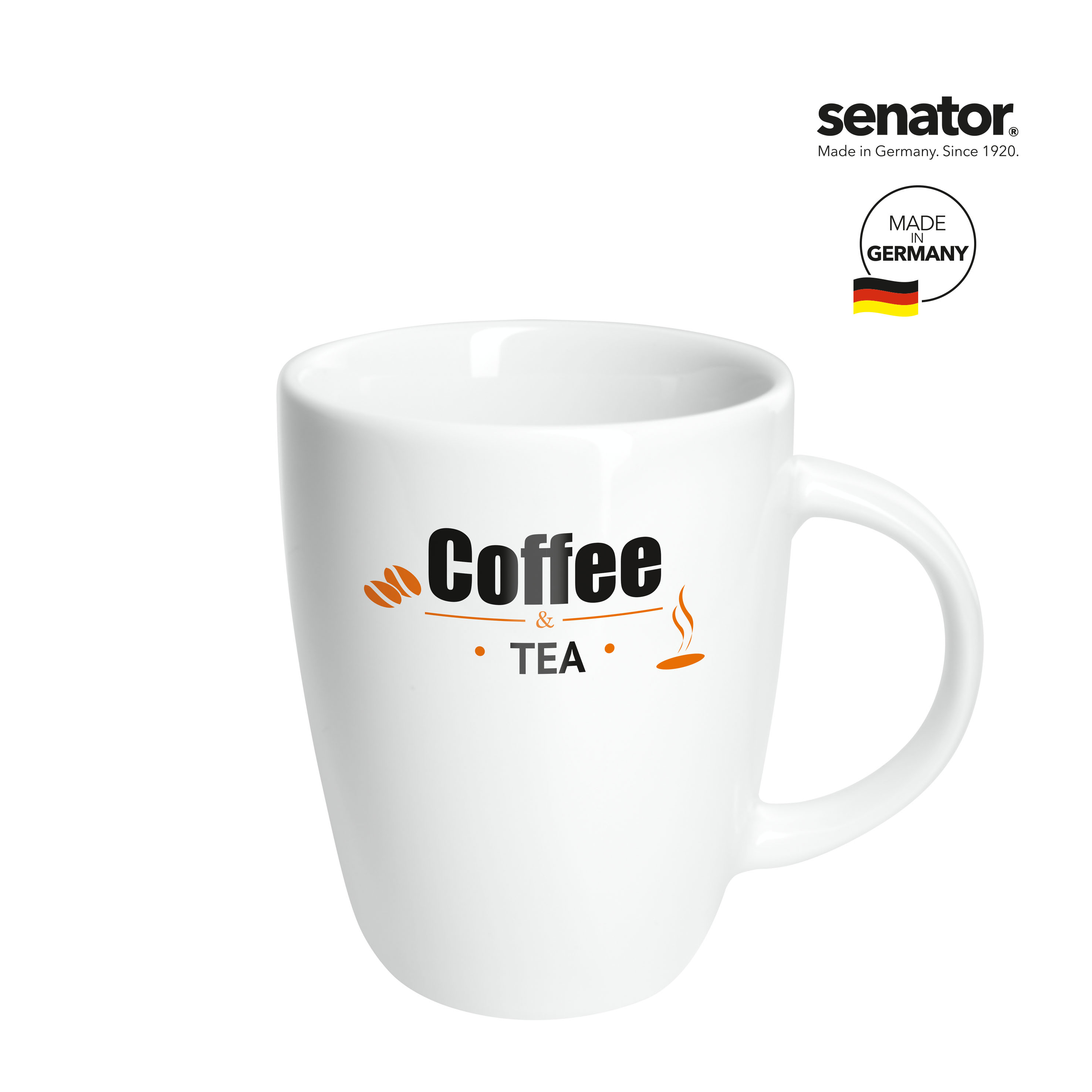 ELITE INSIDE SENATOR Kaffeetasse Orange inkl. 1C-Druck