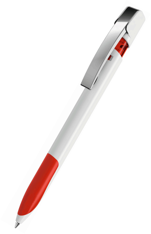 UMA Kugelschreiber SKY grip M 0-0126 Weiß-Rot