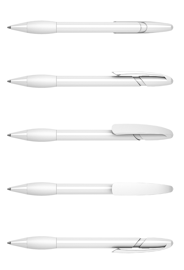KLIO-ETERNA Kugelschreiber Nova grip high gloss 43710 Weiß U