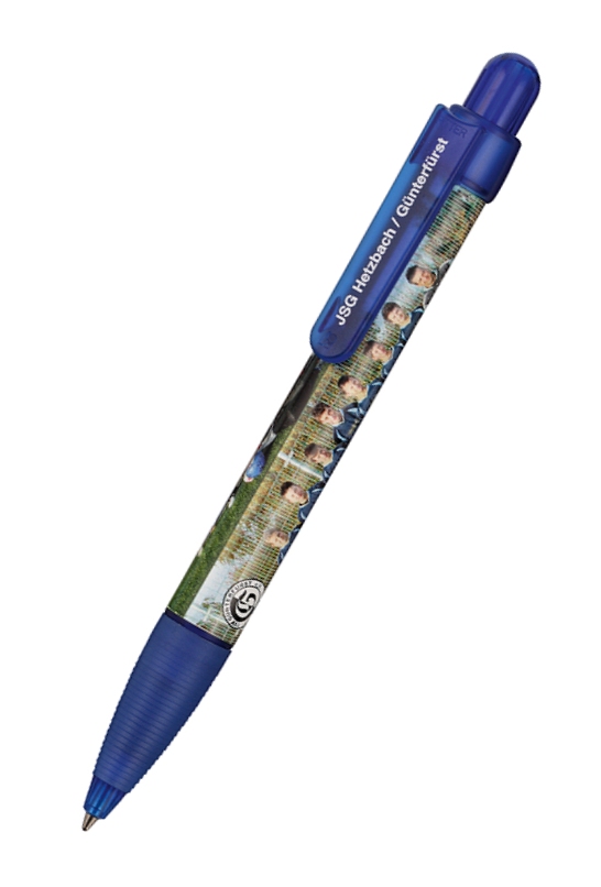 Ritter Pen Kugelschreiber Booster Transparent Foil 42773 Royal-Blau 4303