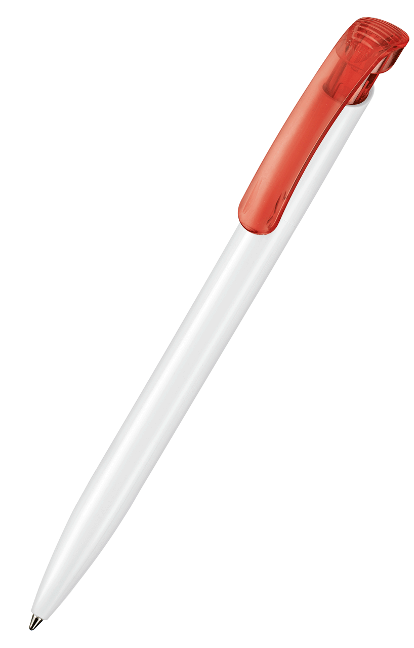 Ritter Pen Kugelschreiber Clear ST 42023 weiss + feuer-rot 3609