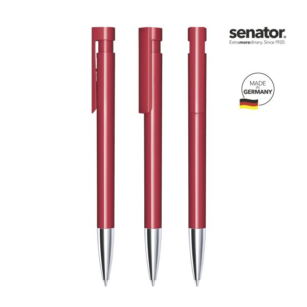 2986_Liberty_polished_MTT_201_5_P_SENATOR_Kugelschreiber SENATOR Kugelschreiber LIBERTY Polished MTT 2986 Pantone 201 Rot