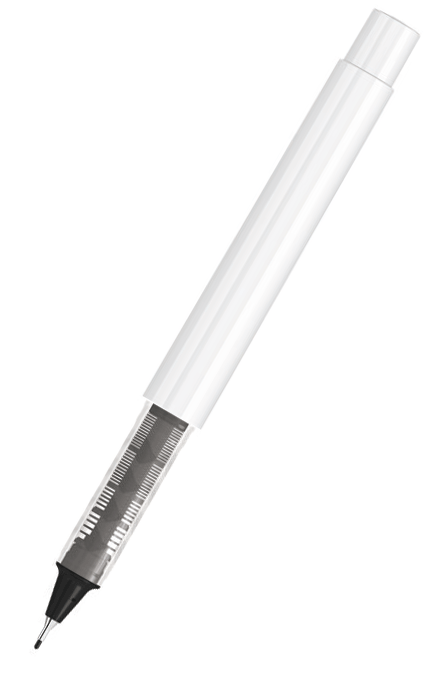 UMA Fineliner RECYCLED PET PEN PRO FL weiß 0-2254 Schwarz