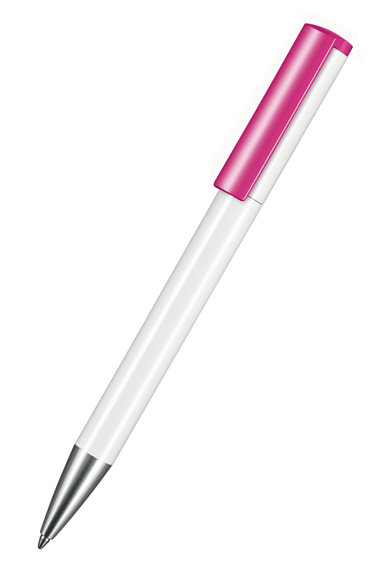 Ritter Pen Kugelschreiber Lift 03800 Weiß 0101 mit Fuchsia-Pink 0800