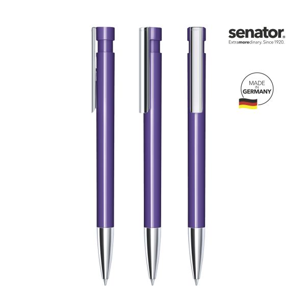 SENATOR Kugelschreiber LIBERTY Polished MTT MC 2917 Pantone 267 Violett