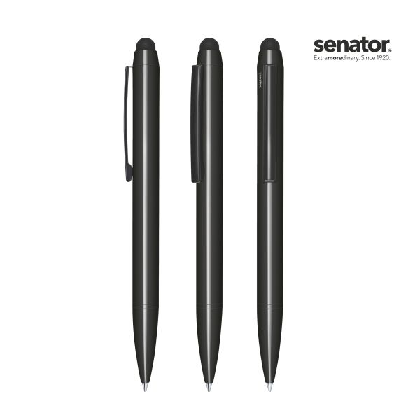 SENATOR Metallkugelschreiber + Stylus ATTRACT STYLUS 3330 Schwarz