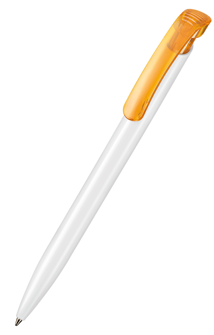 Ritter Pen Kugelschreiber Clear ST 42023 weiss + mango-gelb 3505